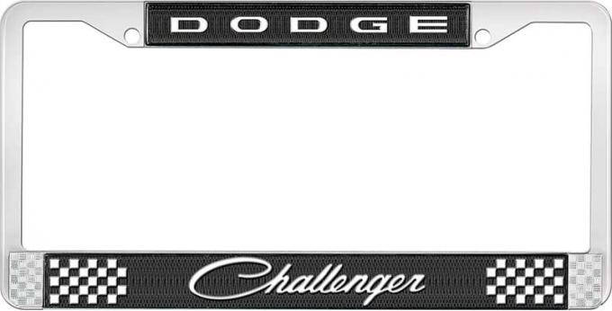 OER Dodge Challenger License Plate Frame - Black LF13207A