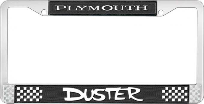 OER Plymouth Duster License Plate Frame - Black LF13218A