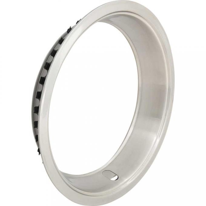 OER 14" x 6" or 14" x 7" Factory Style 2-1/2" Deep Rallye Wheel Trim Ring Stainless Steel, Brushed MW925