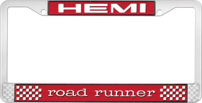 OER Hemi Road Runner License Plate Frame - Red LF14216C