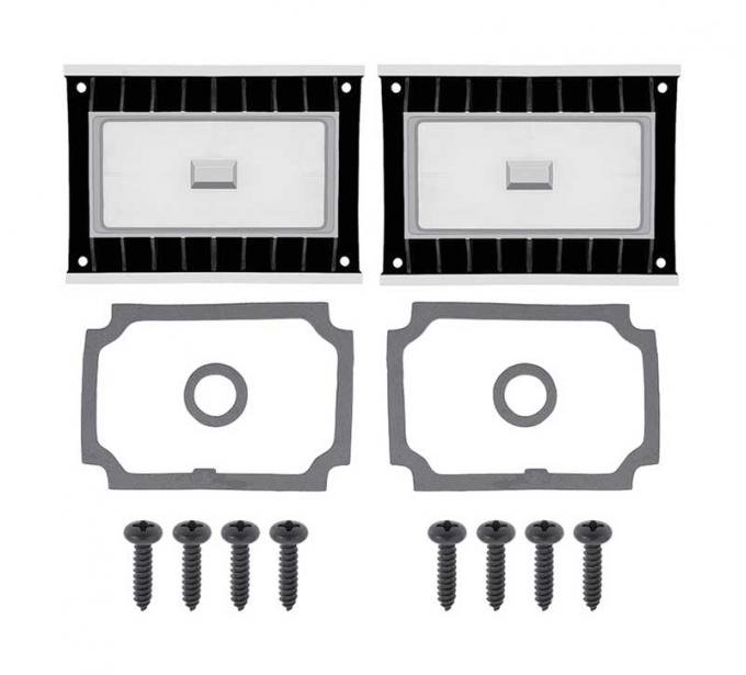 OER 1970-71 Dart / Demon Park Lamp Lenses With Gaskets & Hardware *MA1182