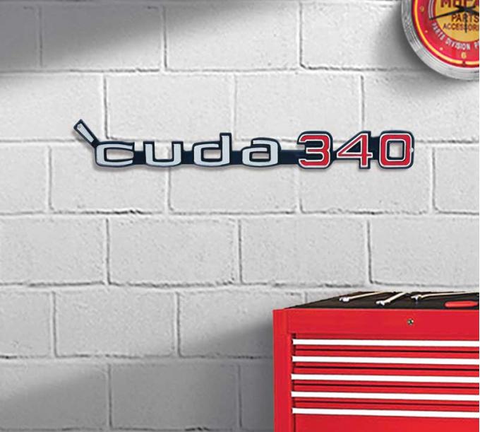 OER 20" X 3" 'Cuda 340 Metal Sign PS500107