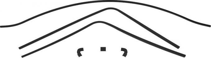 OER 1968-70 Coronet 6 Piece Interior Rear Window Trim Set MB1506